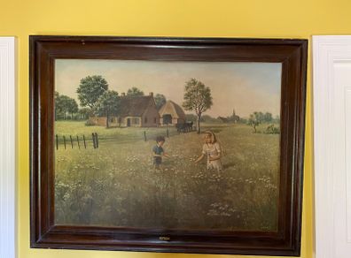 Large Oil Painting Vintage