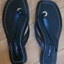 River Island leather toe thong flat sandal in blac size 40 EU 7 UK Image 4