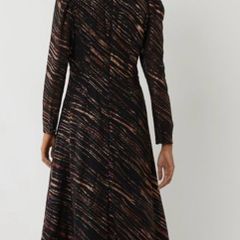 Warehouse Stripped Glitter Dress UK 10