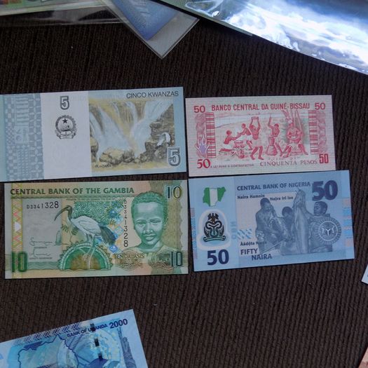 Lot of 8 Uncirculated Banknotes from Africa.No 5.