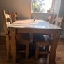 Solid Wood Dining Table Set Image 3