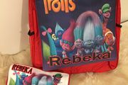Trolls Personalized set of pencil case and school bag Birthday Gift Boys Girls with your own name on it! / back to school stationery