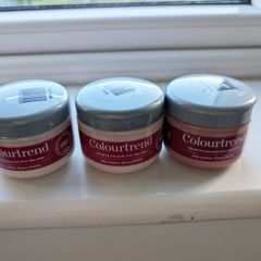 Pink Colourtrend Sample Pots.  3 Shades: Iced Float, Beag and Dublin Rose.