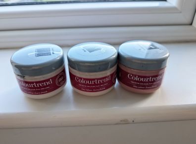 Pink Colourtrend Sample Pots.  3 Shades: Iced Float, Beag and Dublin Rose.