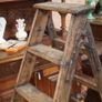French Antique Folding Library / Artists Step Ladder Image 2