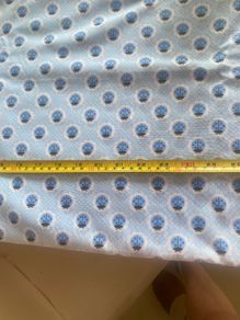 Blue Ladybird pattern fabric