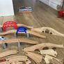 Wooden Train Track, bridges and more Image 3