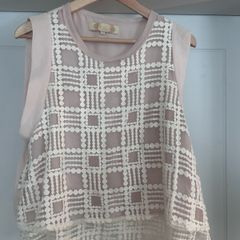 Beautiful cream lace top