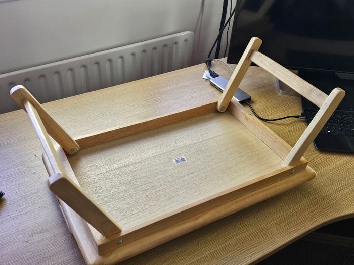 Wooden Bed Tray Table Laptop Foldable Lap Sofa Butlers
