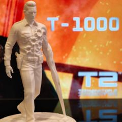 3D Printed Robert Patrick As T-1000 Figurine From Terminator 2: Judgment Day
