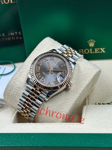 ichrono.ie ichrono Rolex Datejust 2024 Roman diamond Dial 18k rose Gold/Steel 31mm