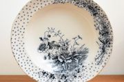 Antique Bowl late 19th Century 'Poppies'
