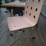 Rose-coloured, Height-adjustable Chair Image 3