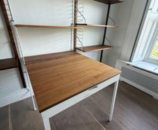 String folding desk table