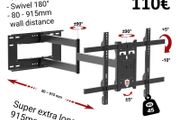 Tv Wall Mount Bracket Tilt Swivel Long Arm 32-70"