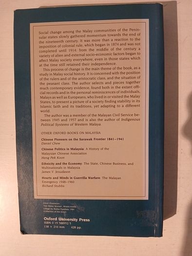 Malay Society in the Late Nineteenth Century by J.M. Gullick