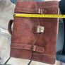 brown leather satchel Image 4