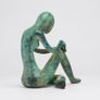 Sitting Lady - Patinated Bronze Image 3