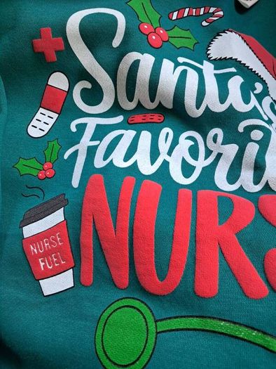 'Santa's Favorite Nurse' Xmas Sweatshirt