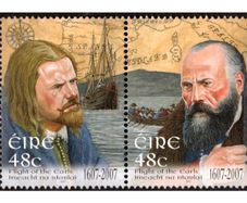 2007 Ireland 400th Anniversary of the Flight of the Earls Commemorative Stamps Mint Never Hinged (MNH)