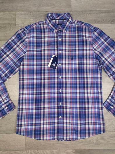 New Johnnie-O Button Down Check Shirt Mens Medium RRP 98