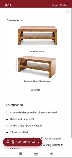 Coffee table