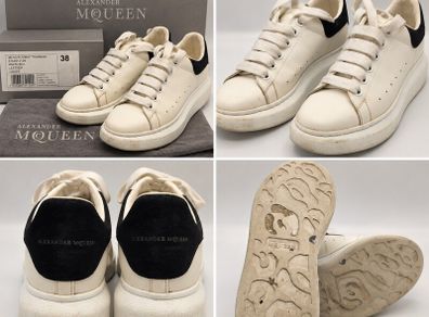 Alexander McQueen Oversized Runway Trainers WhitenBlack EU 38 Box & Dust Bag