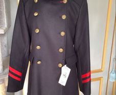 Zara military style wool coat, new, size M