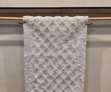Dune 100% Cotton Bath Mat 80x50cm - Light Grey