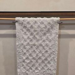 Dune 100% Cotton Bath Mat 80x50cm - Light Grey