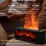Aromatherapy Diffuser, 150ml Ultrasonic Cool Mist Humidifier, 7 Colors Firelight Flame Diffusers with Remote, Waterless Auto-Off & Timer for Home Office(Black) Image 4