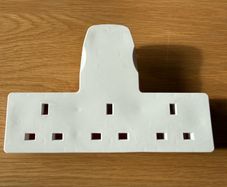 Multi plug extension socket, 3 way plug adapter, triple adapter plug extension socket