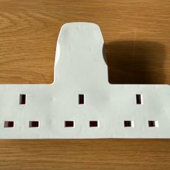 Multi plug extension socket, 3 way plug adapter, triple adapter plug extension socket