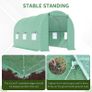 4.5 x 2 x 2m Polytunnel Greenhouse Outdoor Portable Walk-In Greenhouse with Windows Image 5