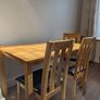 Asti 1200 Dining table and 4 chairs for sale. Image 2