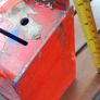 Charity box with chain,discontinued ,see pictures for condition used ,, Image 6