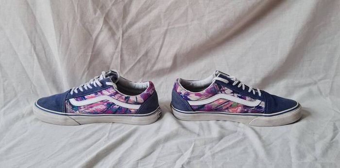 vans old skool multi paint Size 6 eu 37 blue I'm great condition