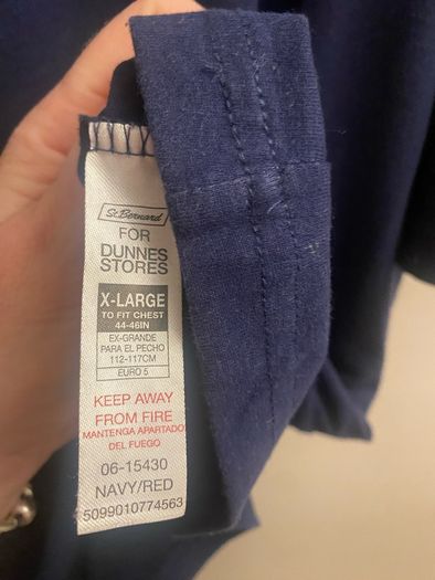 Navy pyjama top (XL)