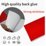 10pcs 11.81-inch Red and White Reflective Stickers, Image 3