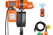 Electric Chain Hoist Single Phase Crane Hoist 997.9 kg Load 609.6 cm Lifting