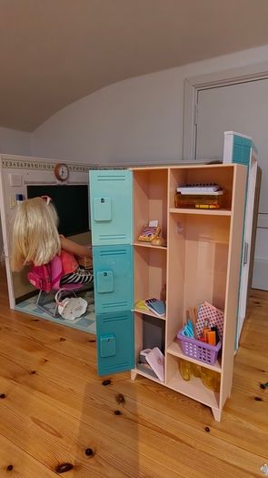 Our Generation Doll School room, locker, all accessories inc