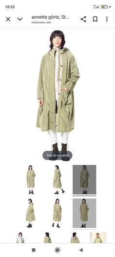 Annette Goertz designer ladies wool green coat