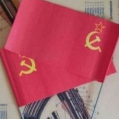 Soviet Russian,  Paper Parade Flags (x2) ,1980s