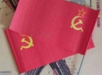 Soviet Russian,  Paper Parade Flags (x2) ,1980s