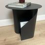 Black metal Side table with storage Image 4