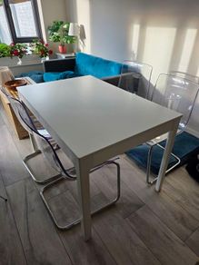 IKEA extendable table and 4 chairs