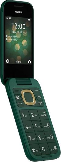 Nokia 2660 (2022) TA-1469  4G Green Dual Screen Unlocked Dual Sim Flip Phone MP3 Player & Wireless FM