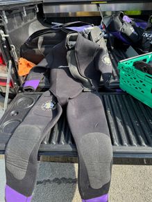 beaver two piece wetsuit - two piece - medium