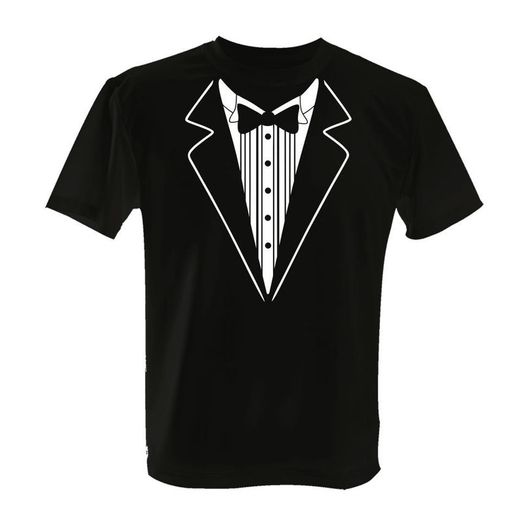 Tuxedo Suit Bow Tie Fancy Dress Stag Party Night T Shirt Tee Top Shirt Great Gift Present