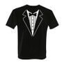 Tuxedo Suit Bow Tie Fancy Dress Stag Party Night T Shirt Tee Top Shirt Great Gift Present Image 2